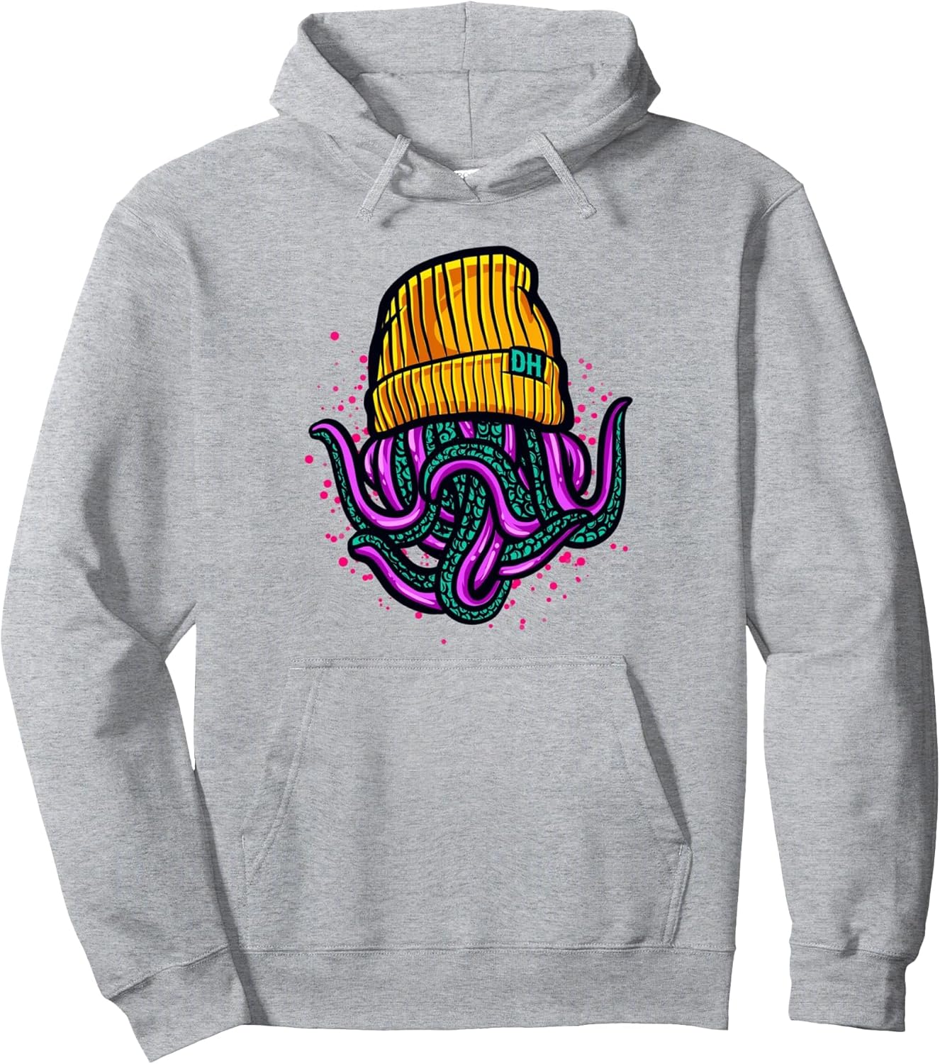 Octopus with Beanie Pullover Hoodie