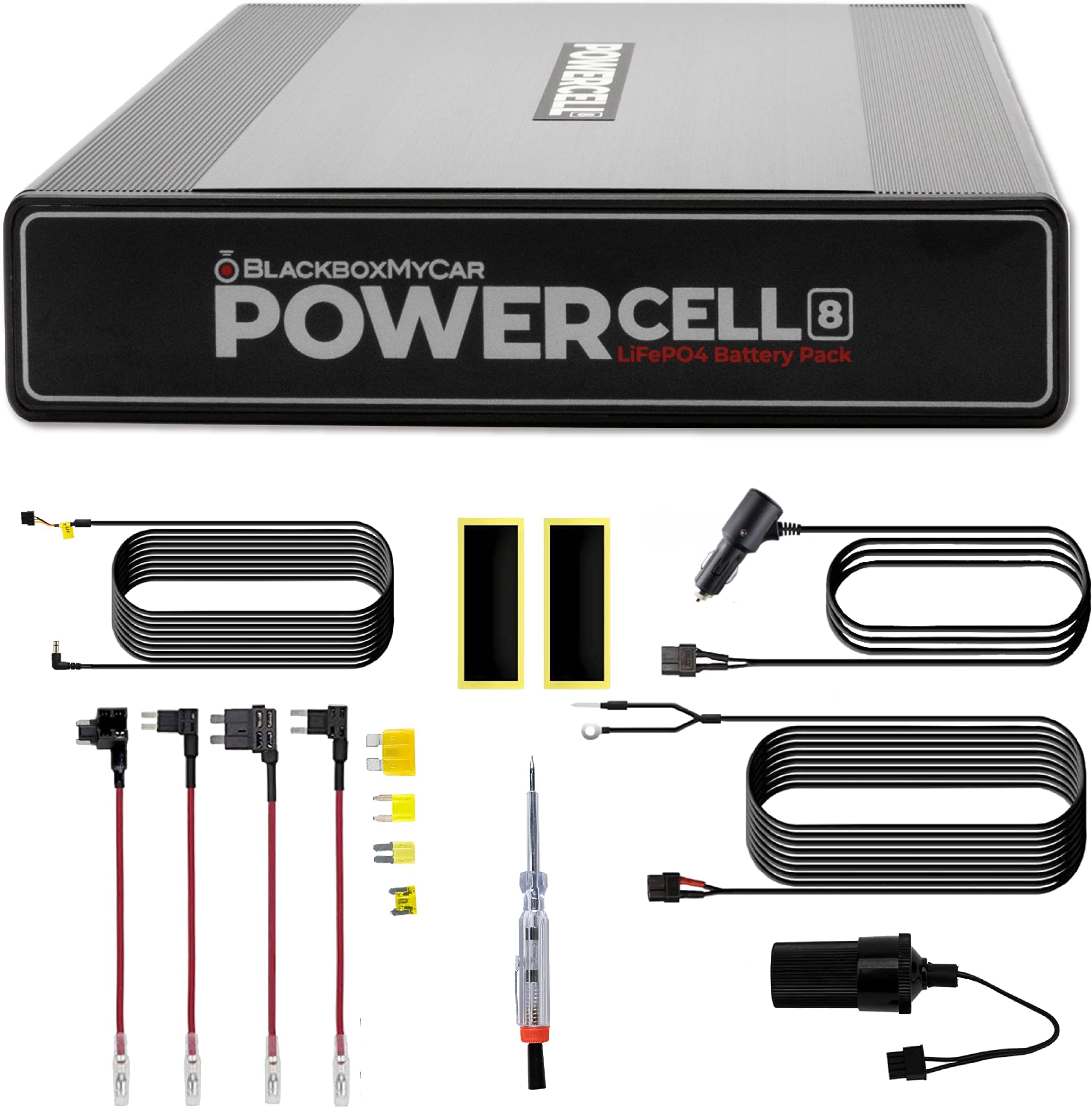 BlackboxMyCar PowerCell 8 Dash Cam Battery Pack (with Spliced