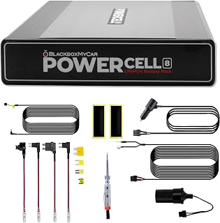 BlackboxMyCar PowerCell 8 Dash Cam Battery Pack (with Spliced Hardwiring Kit for Thinkware Dash Cams)