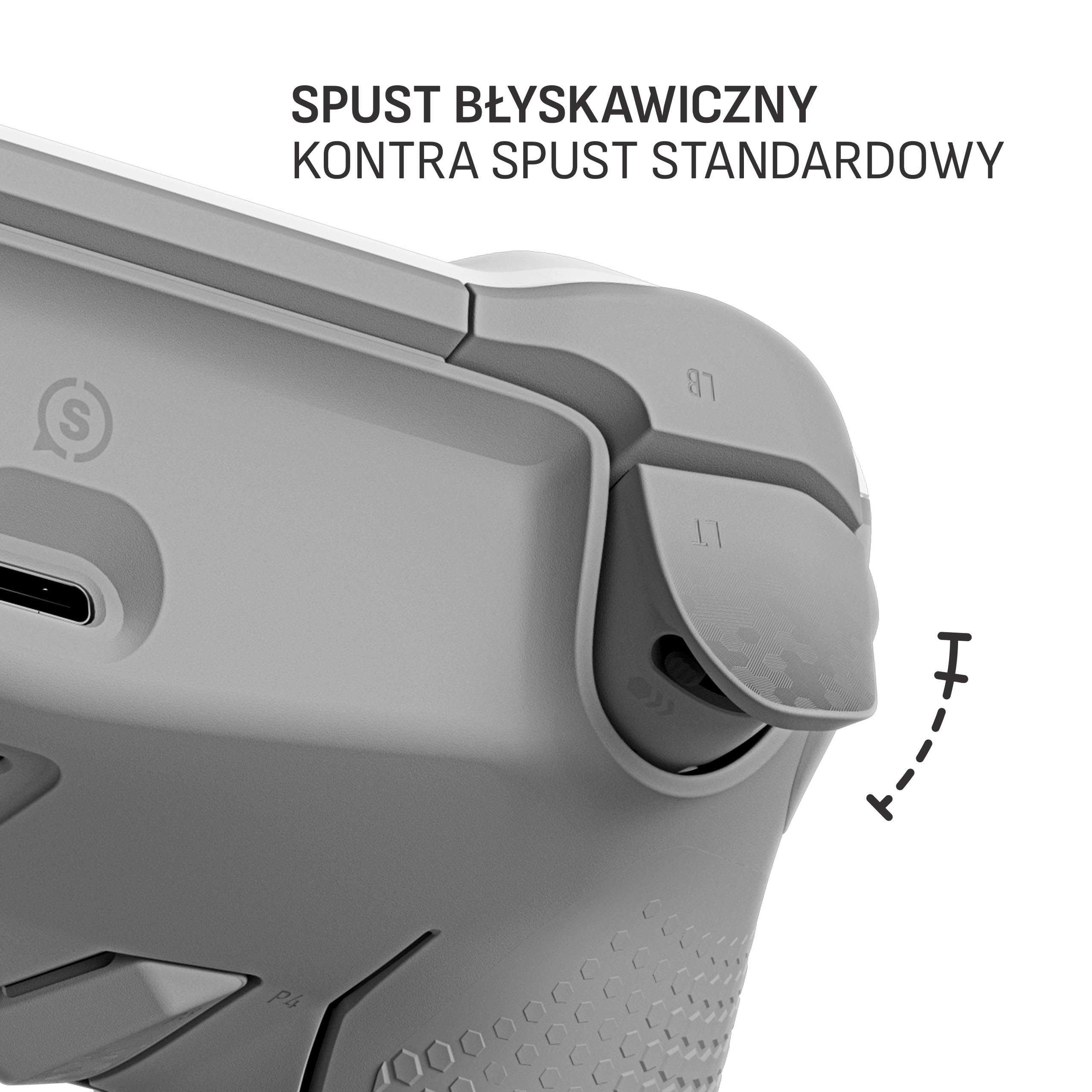 SCUF ENVISION PRO Bezprzewodowy Kontroler do Gier PC - Pięć Zdejmowanych Klawiszy G - Zdejmowane Tylne Łopatki - Natychmiastowe Wyzwalacze - Kompatybilny z iCUE - Biały