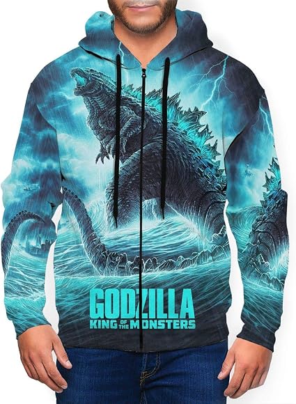 Mens Godzilla Hoodies Hooded Zipper Hoodie Shirt Sweatshirt XL Black :  Amazon.ca: Clothing, Shoes u0026 Accessories