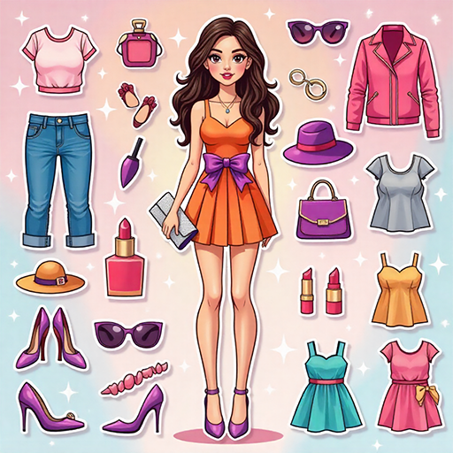 DIY Papierpuppen Anzieh- und Schminktagebuch – Mode-Tagebuch für Mädchen