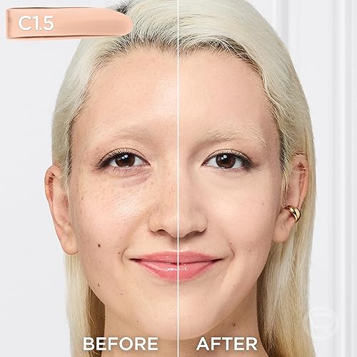 Miniatura 4 de L'Oreal Paris True Match - Base de maquillaje líquida supermezclable, cobertura media, C1.5, ligero, 1 onza líquida