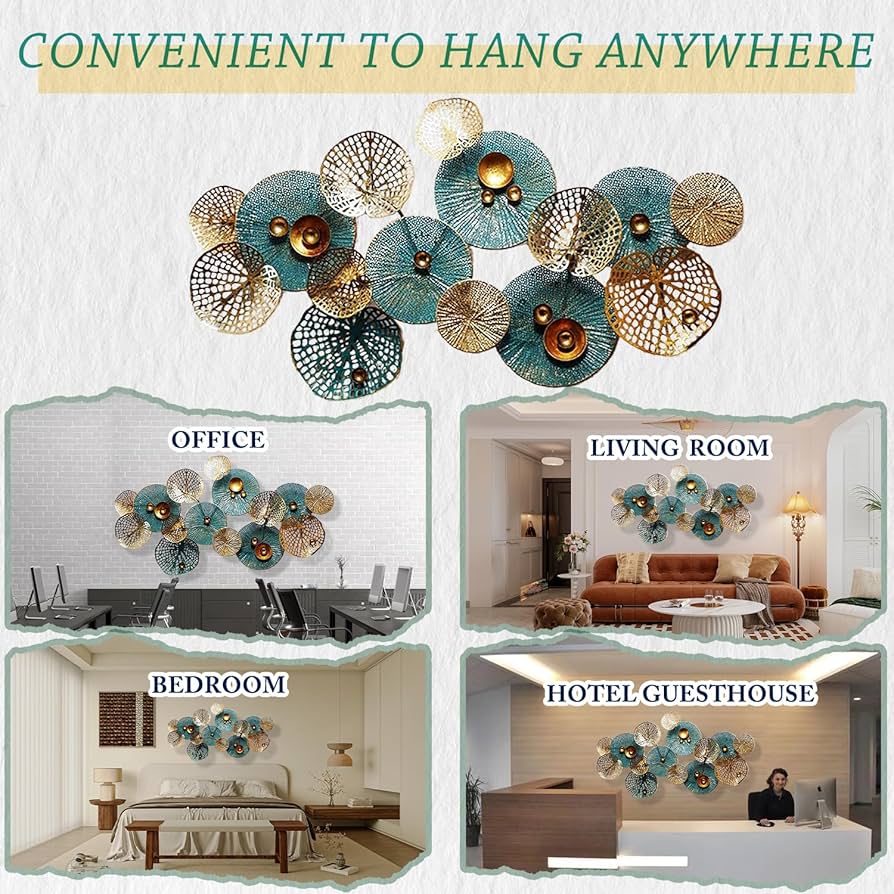 24SS ENFOLD DEFORMATION MOTIF PARTS 完売品 Amazon.com: edaknez Metal Wall Decor for Living Room, Metal