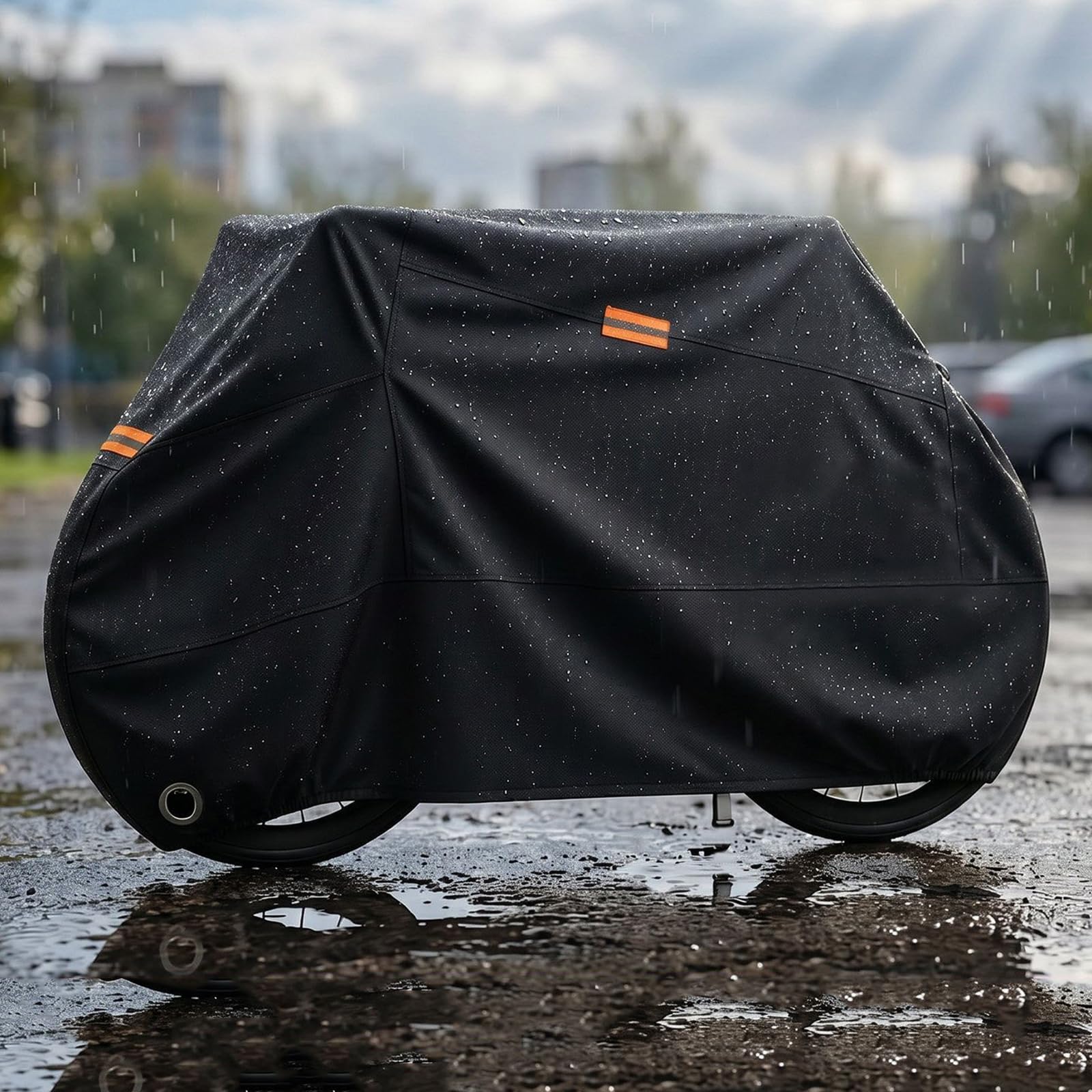 Telo Copri Bicicletta per Cannondale SuperX 2025- | Anti-strappo Ultra-resistente, Protezione UV e Polvere, Banda Elastica, Rivestimento Nero Denso, Cinghia di Fissaggio
