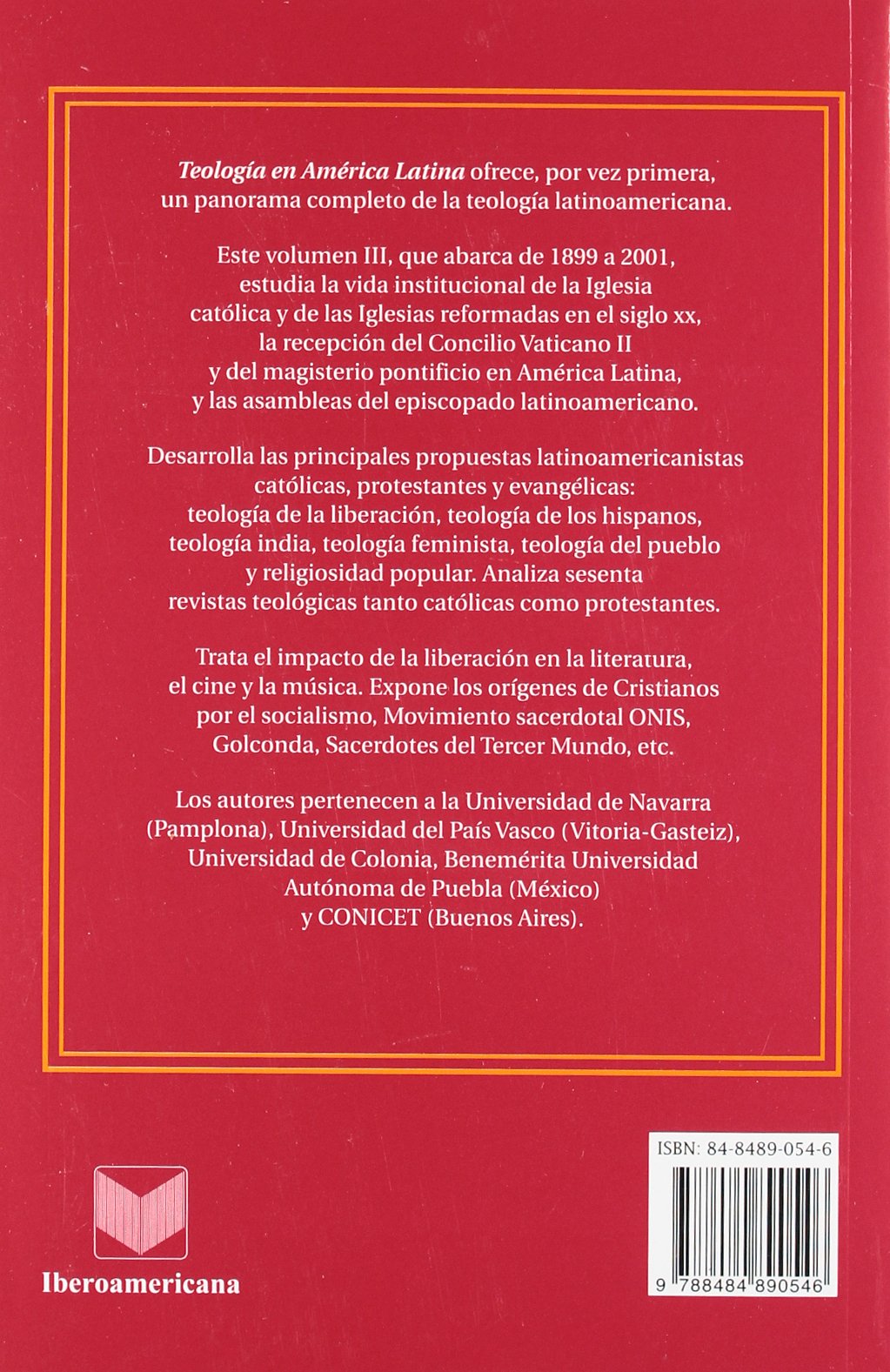 Teología en América Latina. Vol. III. El siglo de las teologías latinoamericanistas .: 3