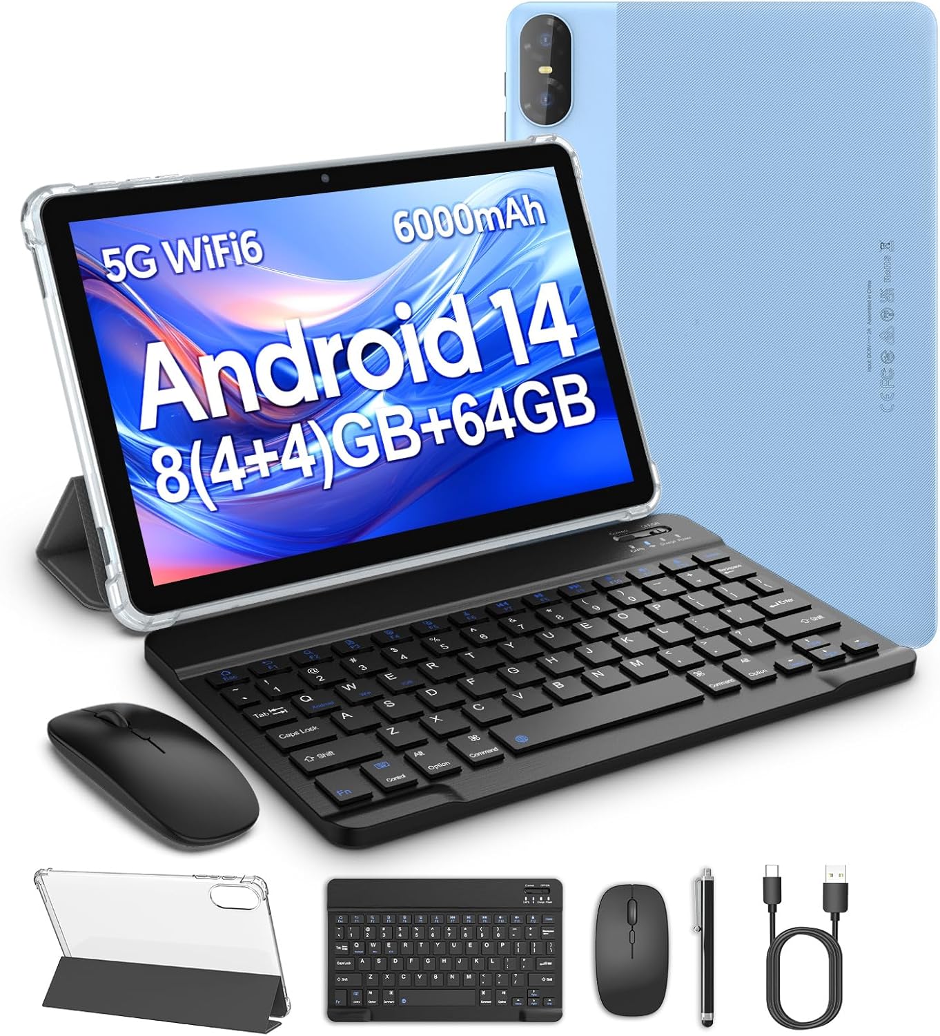 Fitifun M10 Tablet PC and included accessories