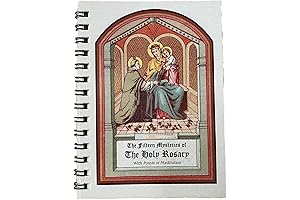 HUTENT Pocket Size Rosary Meditation Book Guide