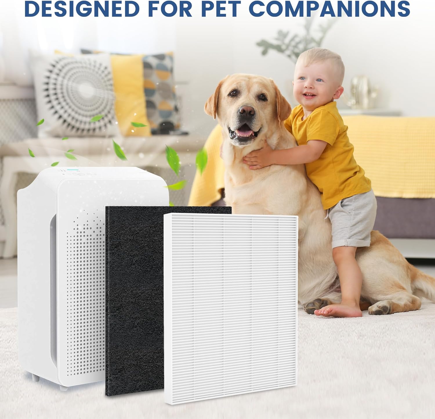 10 Pack C545 Replacement Filter S Compatible with Winix C545 Air Purifier, H13 True HEPA Filter S Only, Part number 1712-0096-00 and 2522-0058-00, 2 H13 True HEPA & 8 Activated Carbon Filters