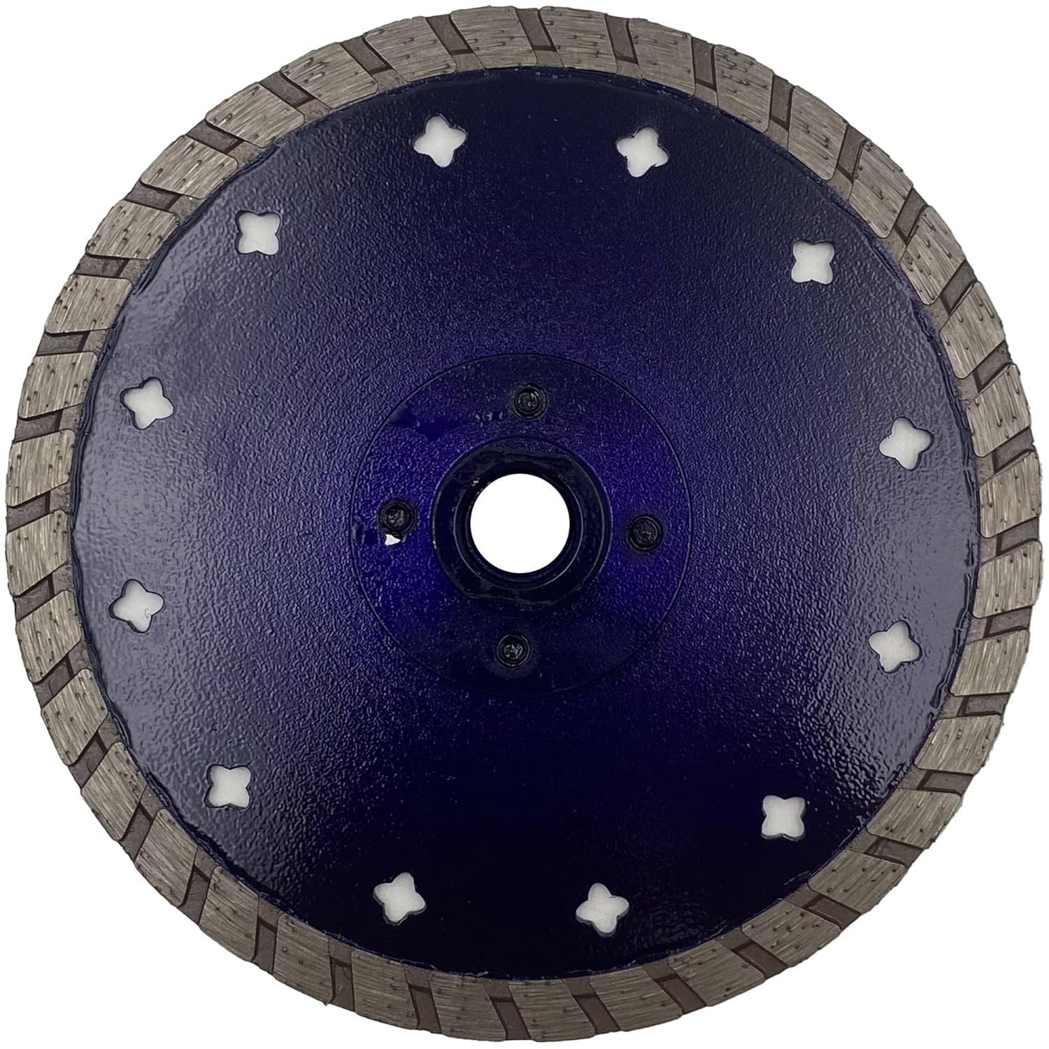 6" Sintered Diamond Saw Blade for Concrete, Masonry and Asphalt, Wet or Dry, #30/40 Grit, 4mm Segment Height, 5/8"-11 Threaded Arbor