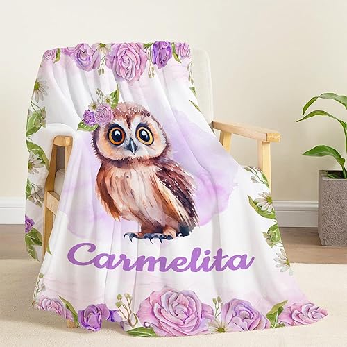 Miniatura 106 de Butterfly Custom Baby Blanket with Name Personalized Baby Blanket for Girl Boy Birthday Chirstmas Gift Customized Baby Receiving Blanket for Newborn