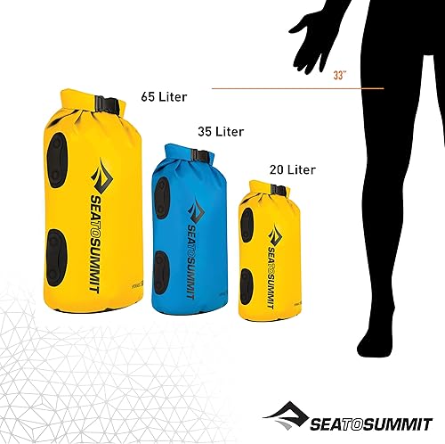 Miniatura 3 de Sea to Summit Bolsa seca hidráulica, almacenamiento en seco resistente, 65 litros, azul