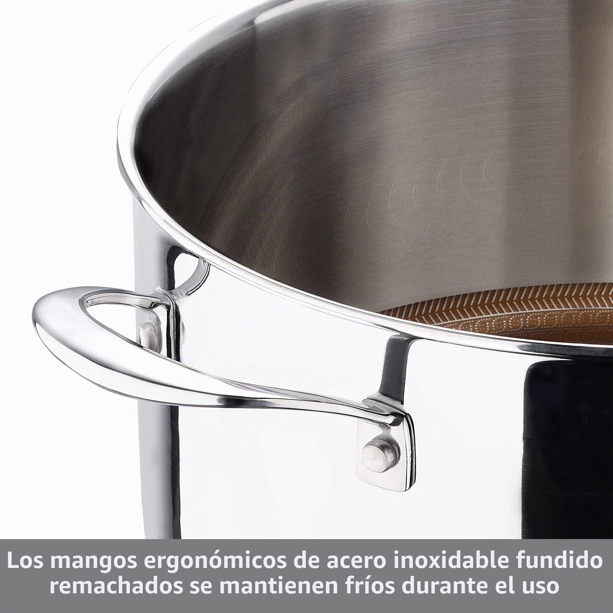 MasterPRO GIRO - Juego de utensilios de cocina, incluye ollas y sartenes, acero inoxidable, revestimiento antiadherente, apto para horno y todas las superficies de cocción