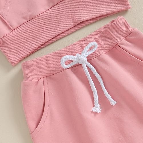 Miniatura 7 de Gueuusu Conjunto de sudadera con capucha y pantalones deportivos de manga larga para bebé niño y niña, para otoño e invierno