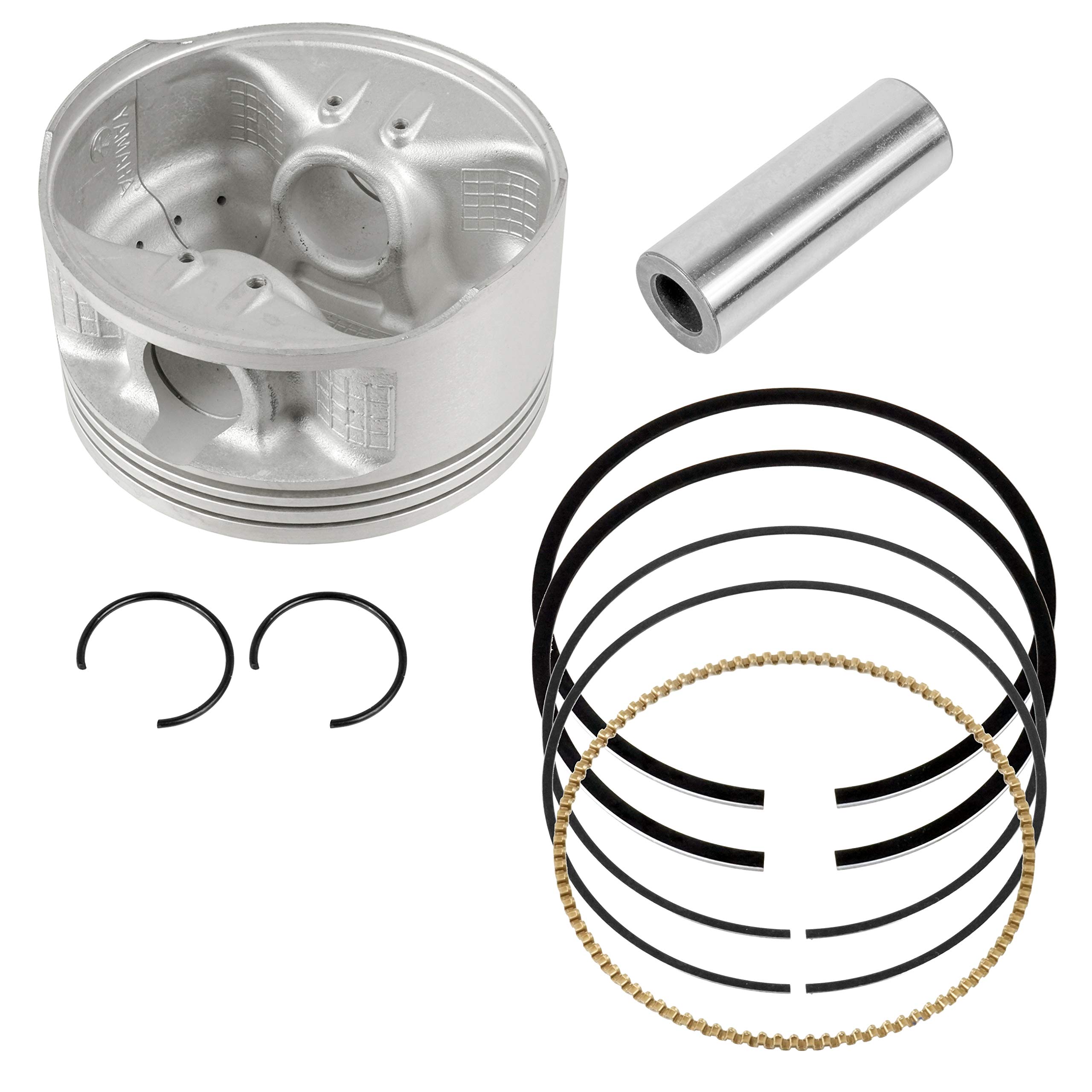 Caltric Cylinder Piston Ring compatible with Yamaha Rhino 660 YXR660F 4X4 2004 2005 2006 2007 Standard Bore