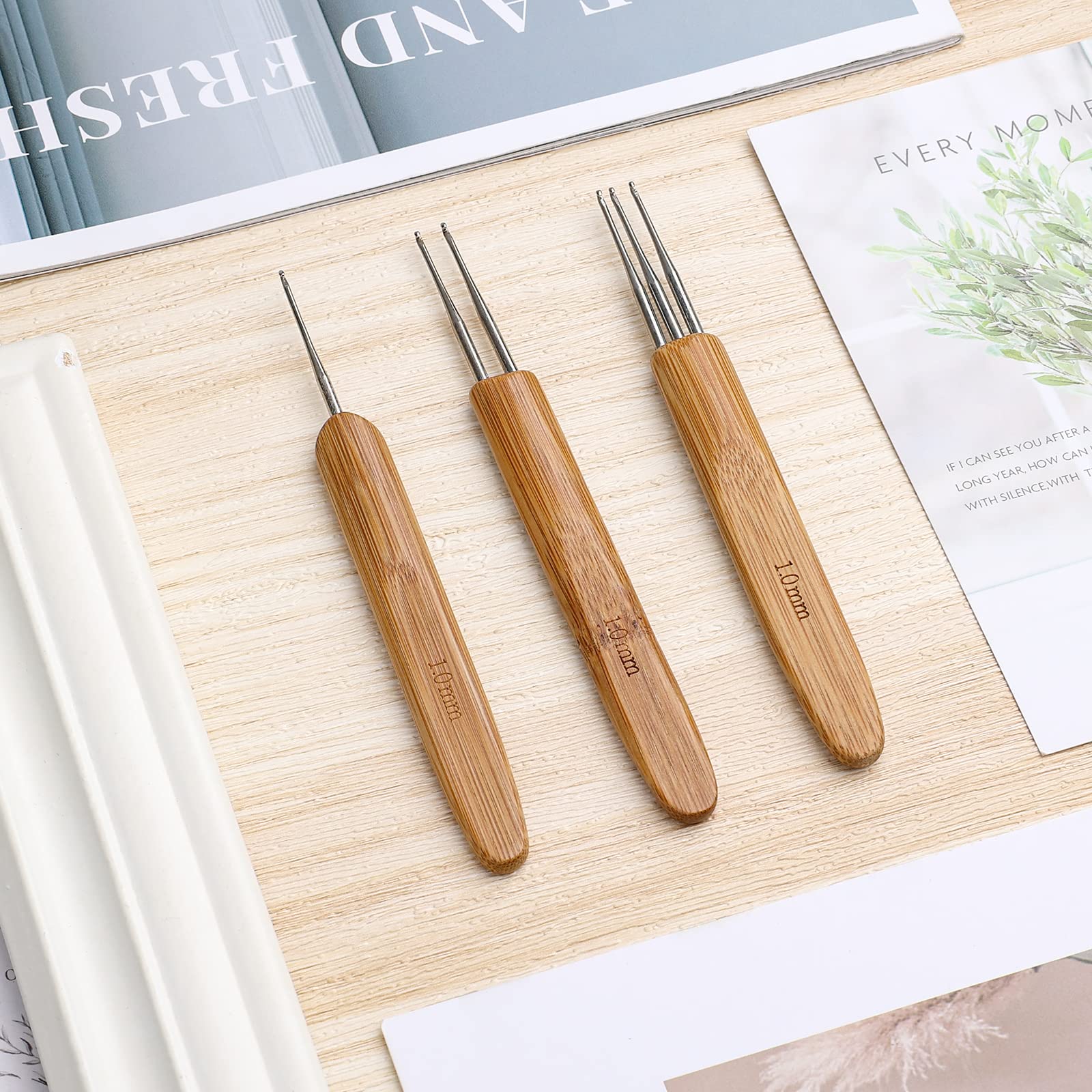 22 PZ AGO all'uncinetto per Dreadlocks Ganci ergonomici Kit Lavorazione