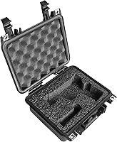Vista 1 de Case Club Funda para S&W M&P y 3 cargadores en estuche impermeable precortado resistente (compatible con óptica y accesorios debajo del barril)