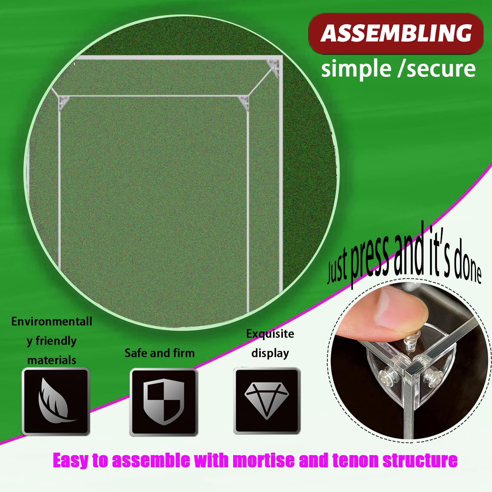 Acrylic Display Case for Lego 11373 Saurons Helmet Construction Kit, Dustproof Transparent Box - Display Case Only, Showcase Compatible with Lego 11373 (2mm)