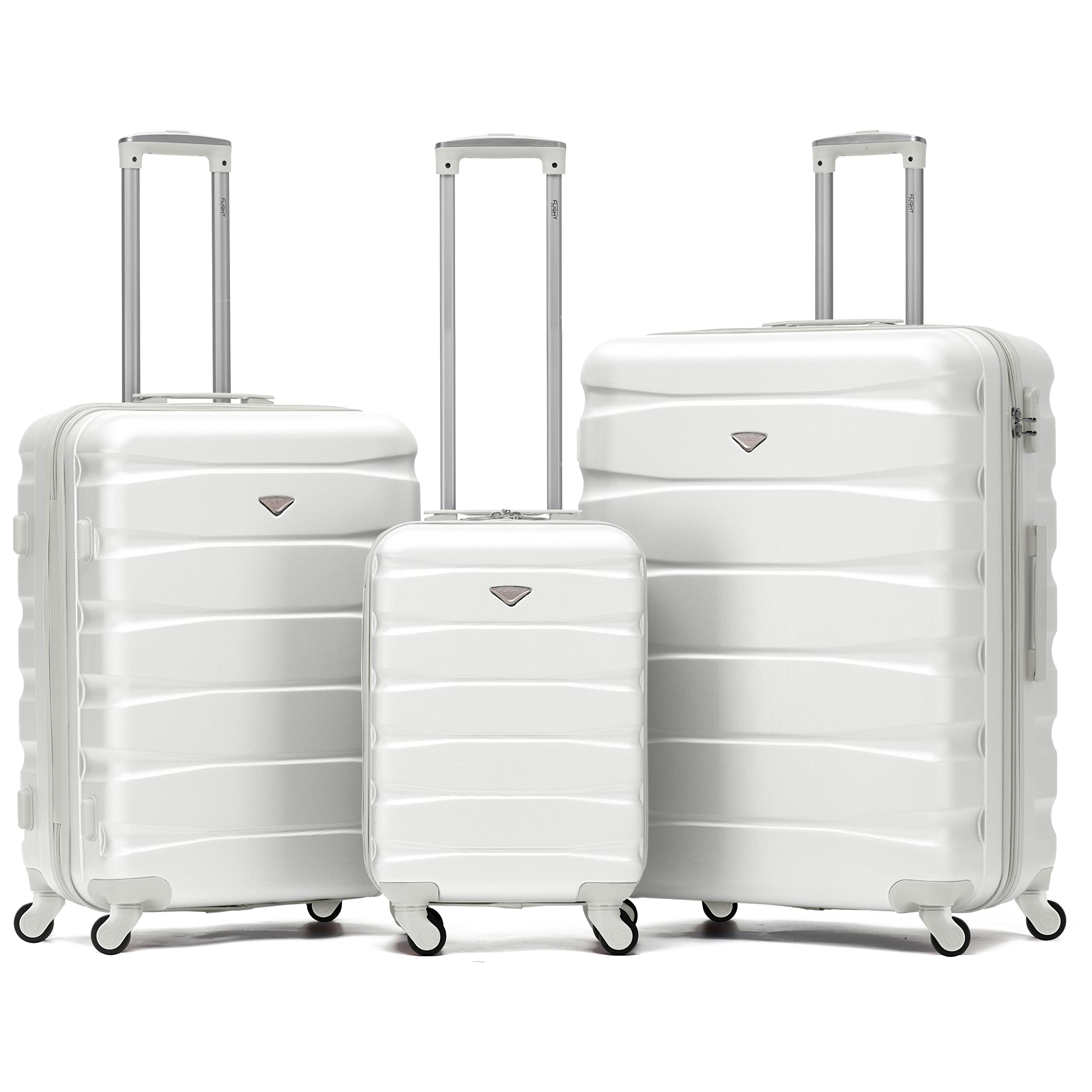Flight Knight Lightweight 4 Wheel ABS Hard Case Medium Suitcase Approved for Over 100 Airlines Including easyJet, British Airways, Ryanair, Jet2, Emirates & Many More - Check-in Medium Size 25" — view 229