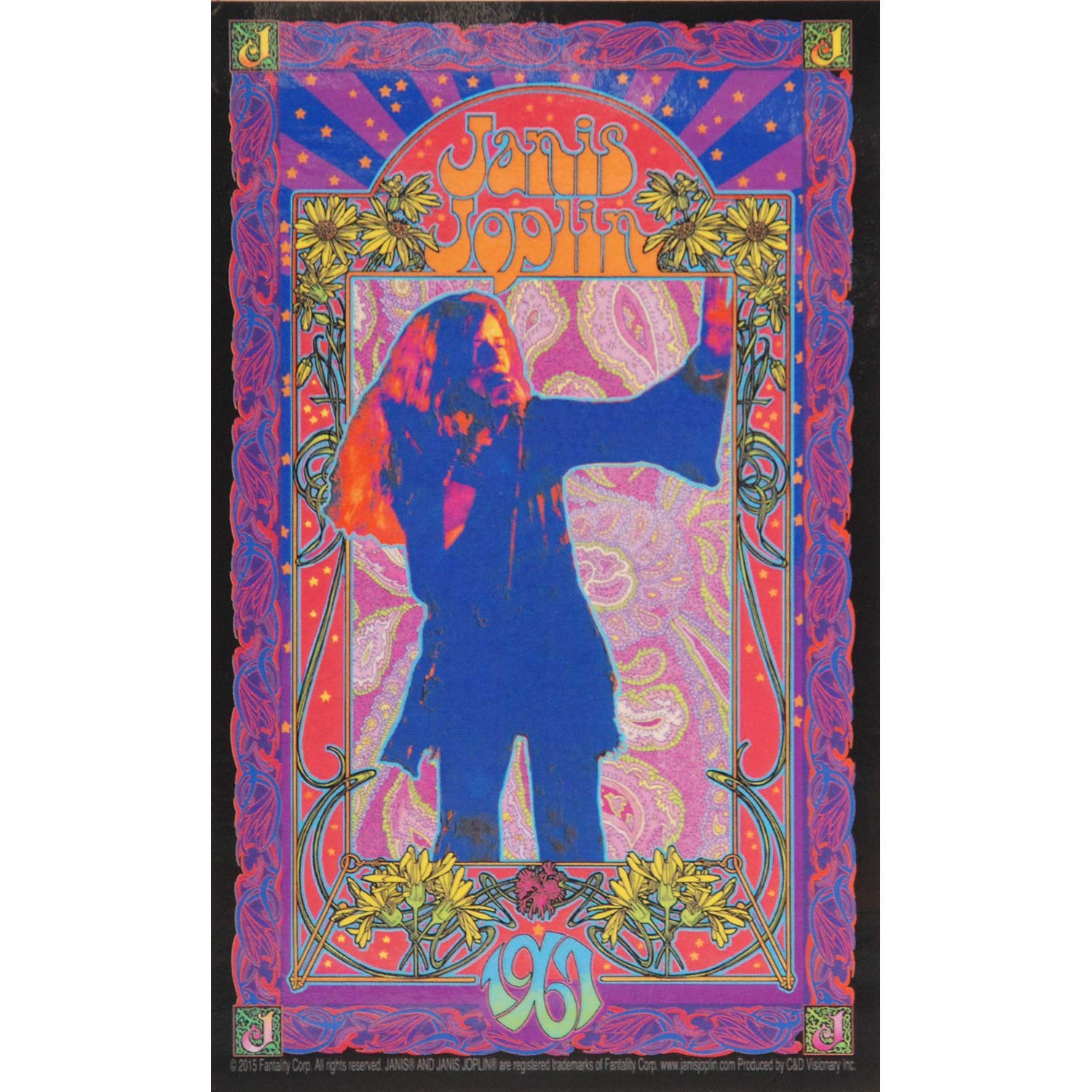 C&D Visionary Licenses Products Janis Joplin Poster Sticker
