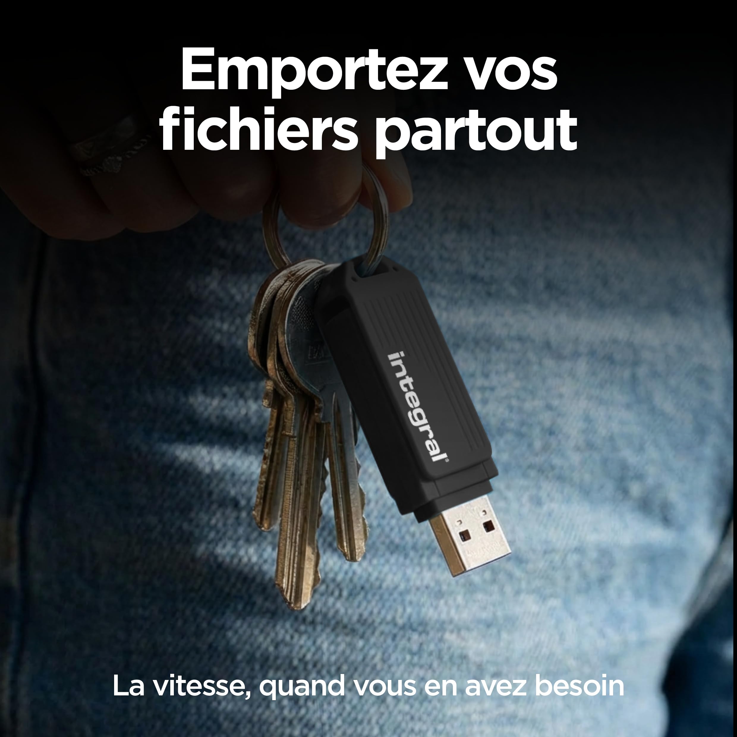Integral Swivel Black Clé USB 256 Go Noir, 3.2 Gen 1 Type-A, 256GB