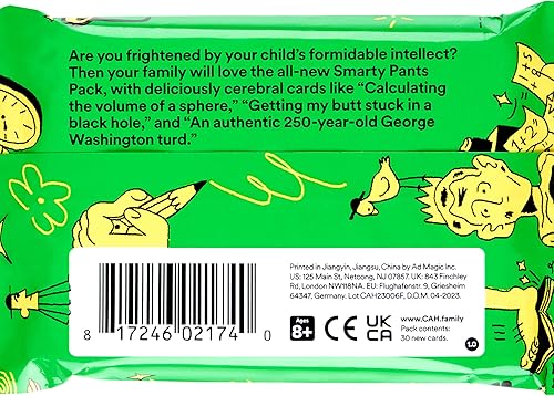 Miniatura 4 de Cards Against Humanity Edición familiar: paquete Smarty Pants • Mini expansión