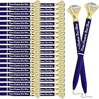 Vista 80 de Bolígrafos de diamantes con cristal personalizado dorado personalizado con nombre grabado a granel bolígrafos de metal personalizados bolígrafos