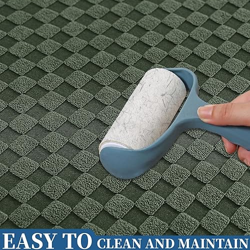 Miniatura 6 de ZNSAYOTX Fundas para Sofá Seccional, Fundas Elásticas de Jacquard con Parte Inferior Elástica para Sofá Seccional en Forma de L, Protector de Sofá