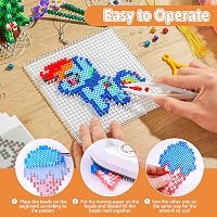 Teneytoyz 12000 darabos vasalható gyöngy szett 36 szín tárolódobozzal gyerekeknek 3