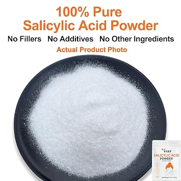 iFEiER 100% Pure Salicylic Acid Powder | Cosmetic Grade Salicylic Acid 5oz (142g) | acido salicilico for DIY BHA Exfoliant for Skincare, Body, Hair & Industrial Use