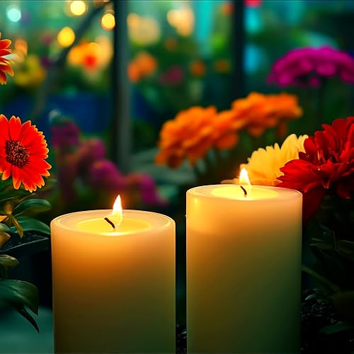 Flower Candle Ambience 4K for Fire TV | Relaxing Garden Scenery, Calming Nature Music, Peaceful Floral Glow, Meditation, Deep Sleep & Stress Relief
