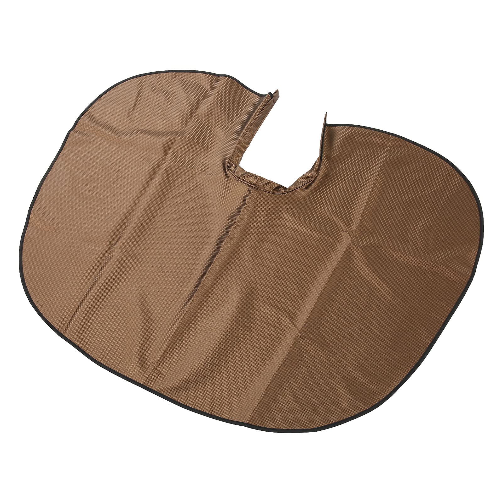 Makeup Cape, Portable Haircutting Cape PU Leather Beard Apron for Styling for Kid (Brown)-image-42