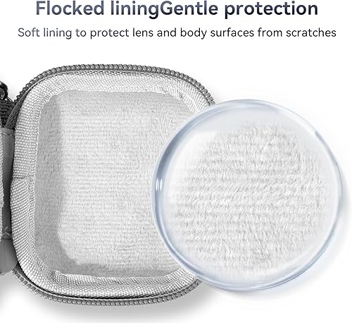 Miniatura 4 de TELESIN Funda pequeña mini para Insta360 GO3 Go2 DJI Osmo Action 4 Action 3 Camera, funda protectora de transporte también compatible con GOPRO Hero