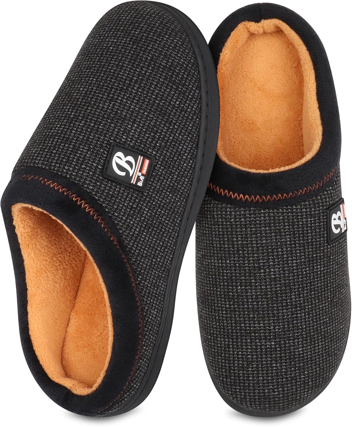 BIAL Mens Slippers, Memory Foam House Slippers Shoes with Anti Slip Sole for Men, Home Slippers Slides for Indoor, Outdoor, Bedroom.
