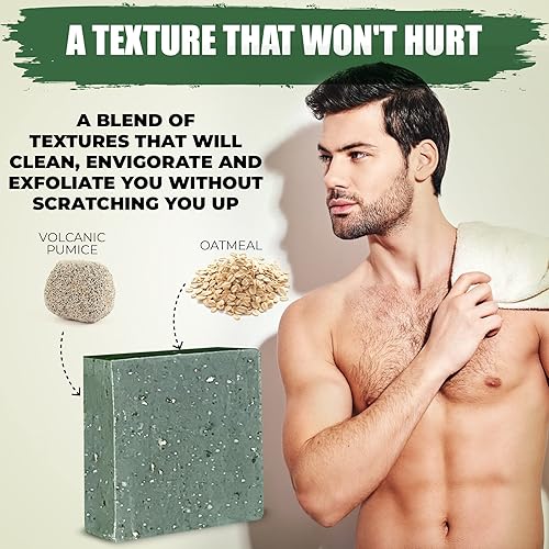 Miniatura 6 de Jabón de alquitrán de pino – Jabón en barra para hombre hecho con alquitrán de pino, ingredientes orgánicos y aceites esenciales – Jabón corporal de