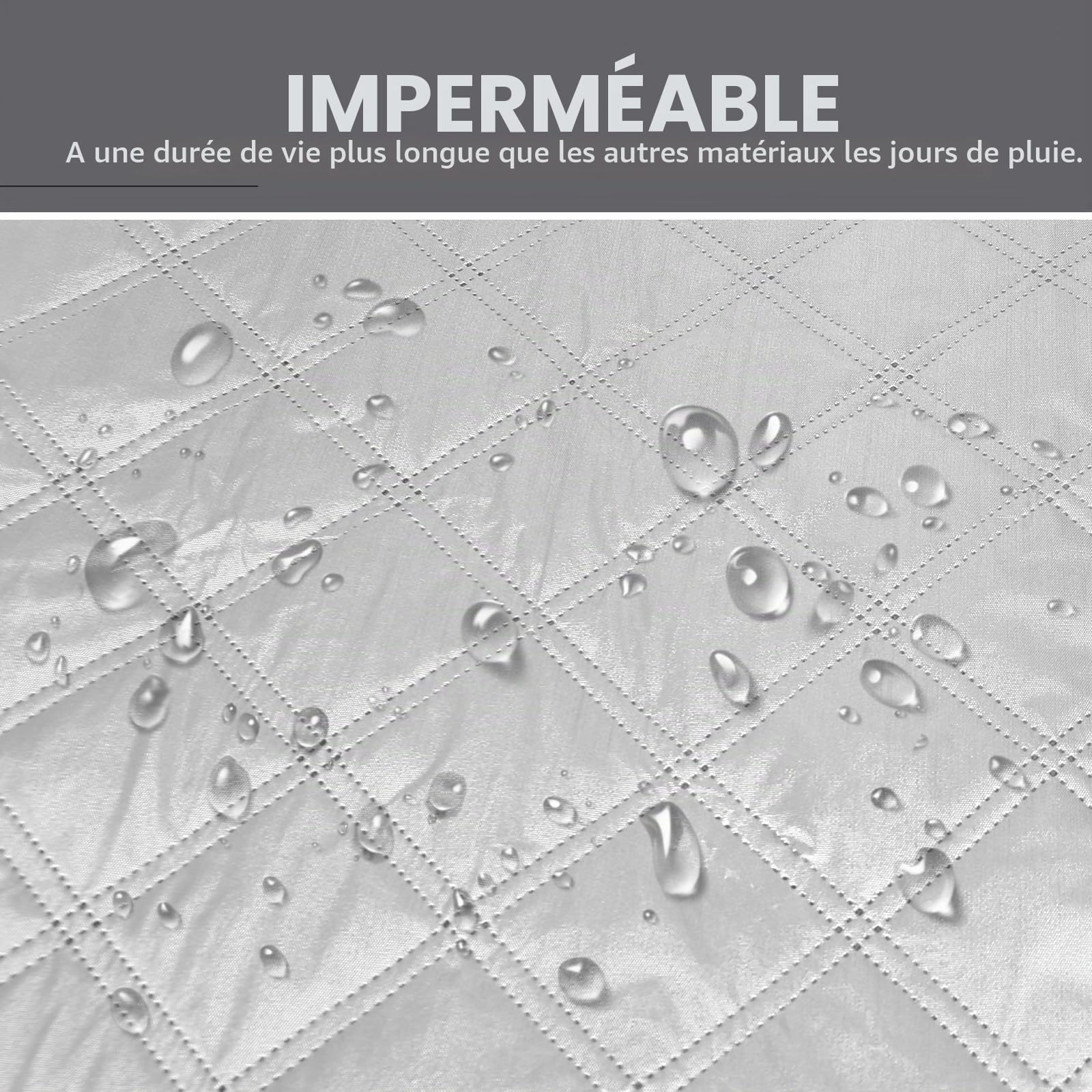 Couverture Pare-Brise pour VW T7, Housse de Protection Avant Pare-Brise, Pare-Soleil Anti-UV Imperméable Anti-Poussière Protection Pluie Gelée Hiver Été