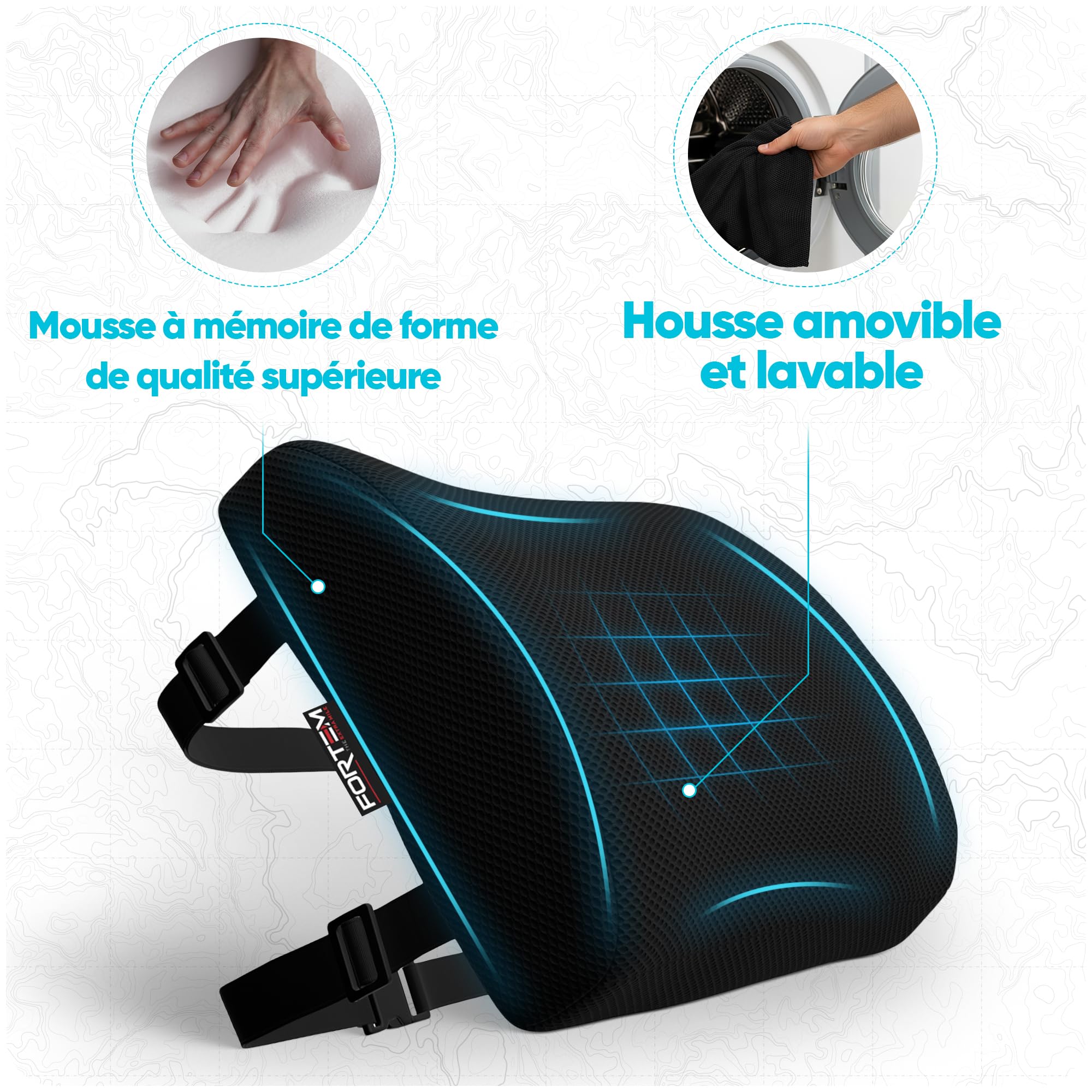 Housse De Selle Vélo X Wing Large Mousse à Mémoire De Forme – Noir Antidérapant