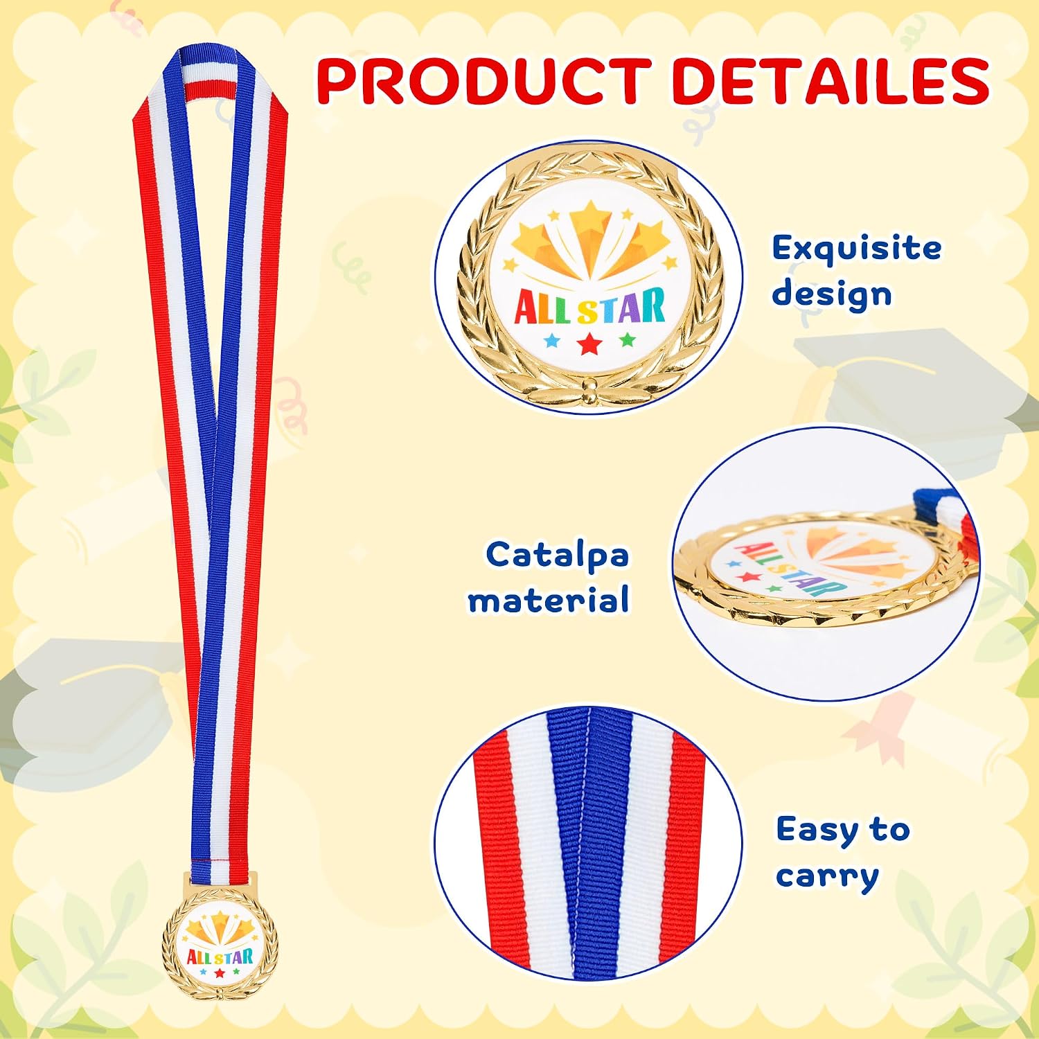 K1tpde Award Medals with Neck - 30PCS Bronze Winner Medals Bulk Prizes for Kids Trophy Award Prize Gifts for Adults and Students Academic Competitions, Tournaments
