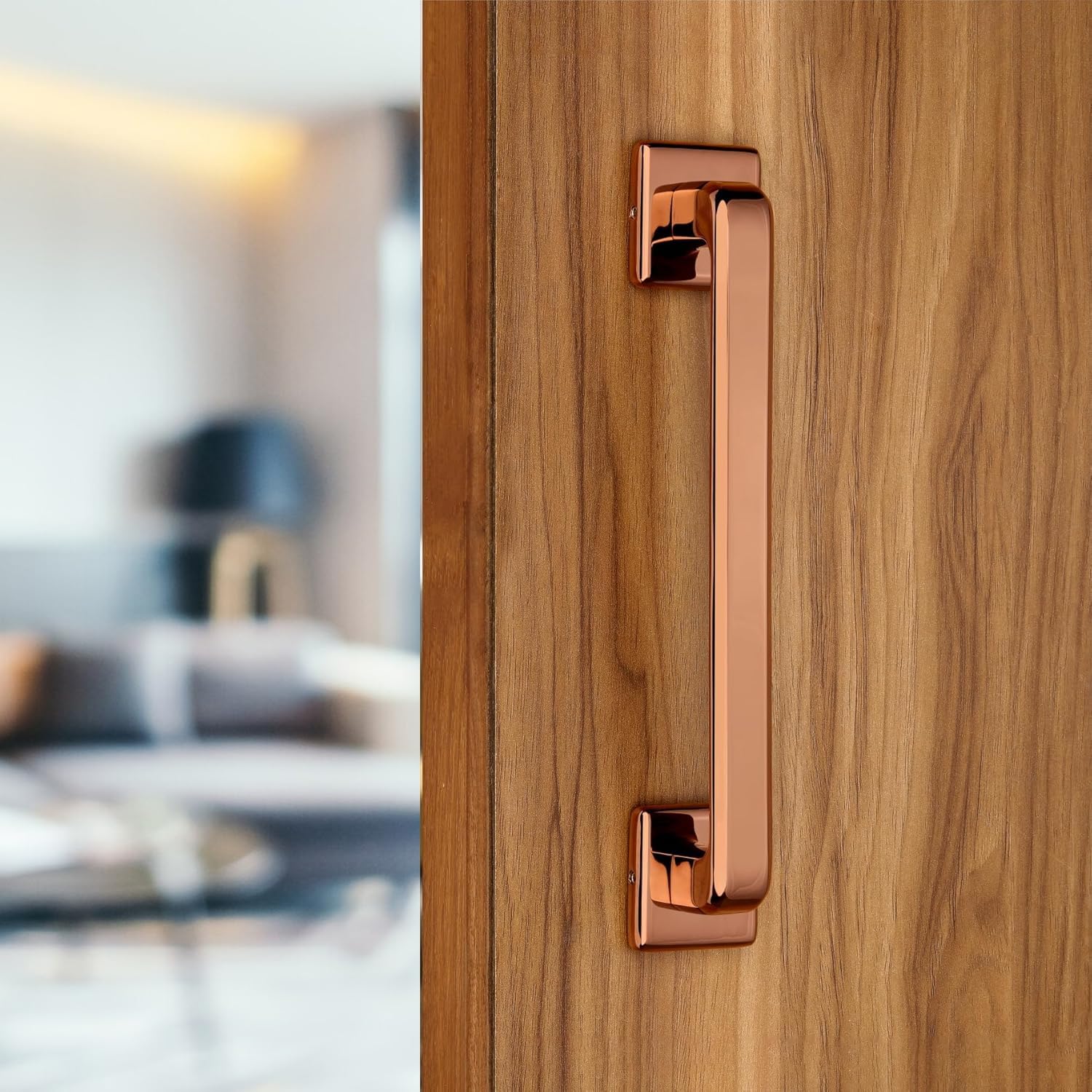SENSI Main Door Handle – 8 Inch Premium Heavy Stainless Steel Pull Handle | Stylish & Durable Door Hardware for All Type of Doors | Rose Gold Finish| Pack of 1-image-22