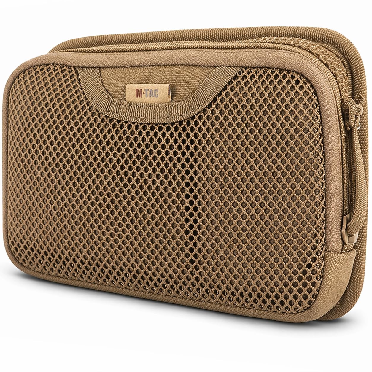 M-Tac M-Tac Tactical Bag Insert Modular Organizer Utility Admin Pouch Hook Fasteners - Mesh Pocket (Coyote Brown)-image-9