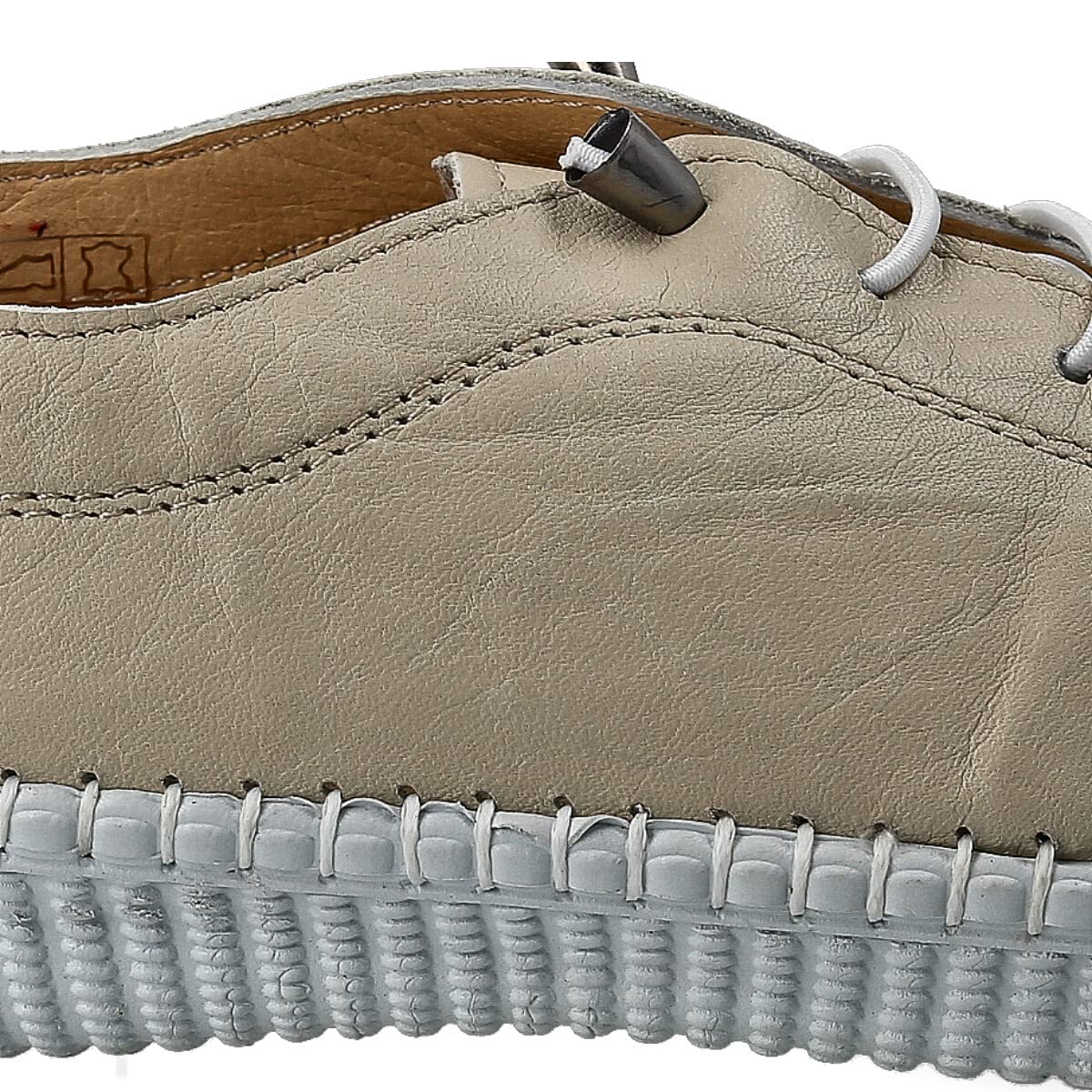 Zapatillas Deportivas Sneakers de Piel para Mujer. Flexibles y Cómodos. Zapatos Planos Casual. Cordones Elásticos. Gran Confort. Blanco, Negro, Cuero, Azul Marino, Celeste, Kaki, Rojo, Beige
