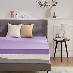 SINWEEK Colchão de espuma viscoelástica de gel de 10 cm ventilado macio para alívio de pressão para colchão respirável, certificado CertiPUR-US, tamanho Queen