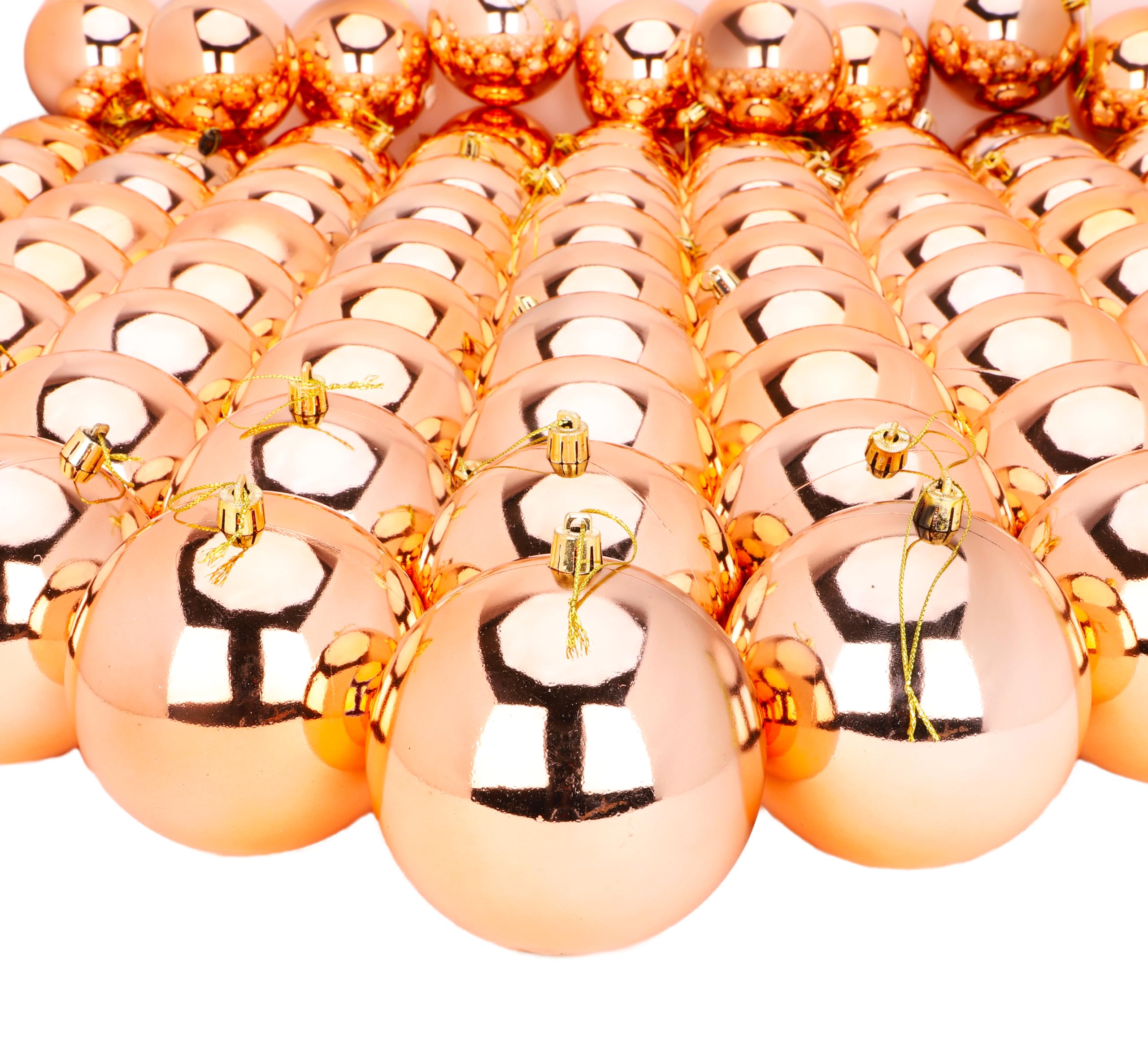 Toyland® 10 Extra Large 100mm Colour Christmas Baubles - Christmas Tree Decorations (Red): Ornaments - View #11