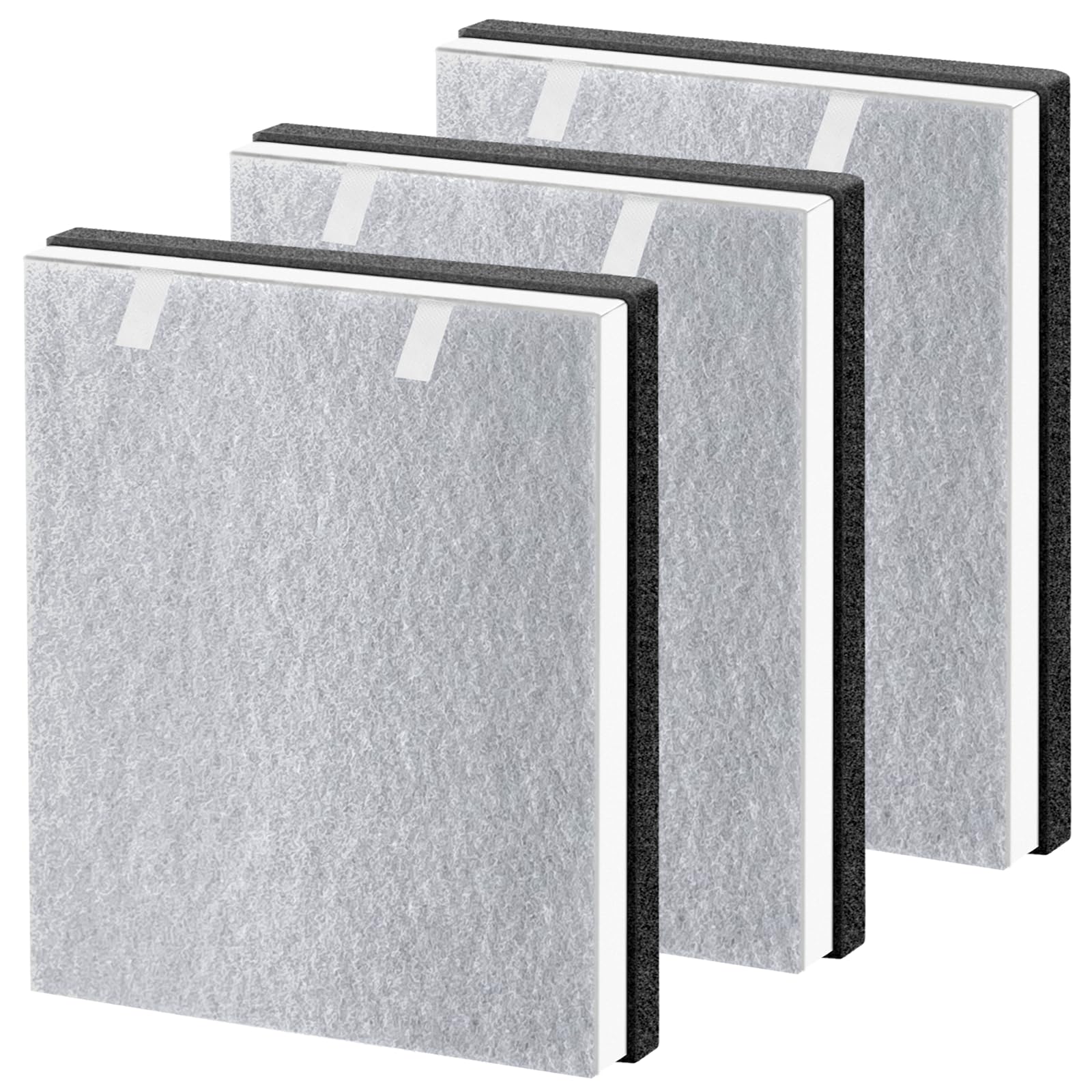 3 Pack Vital 100 Replacement Filter Compatible with LEVOIT Vital 100 Air Pur-ifier, 3-in-1 H13 HEPA and High-Efficiency Activated Carbon Filter Set, Replace Part # Vital 100-RF