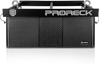 PRORECK Dual 8'' Full Range 4000W P.M.P.O Powered Array Speaker with Flying Frame Portable Professional Sound System, DSP Speaker, High-Fidelity Audio, for Live Performances, Outdoor Events and Stage