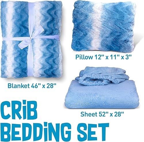 Miniatura 2 de Manta de felpa para bebé, juego de edredón para niñas y niños, ultra suave, cálida y acogedora de piel sintética, bebé, bebé, recién nacido, juego