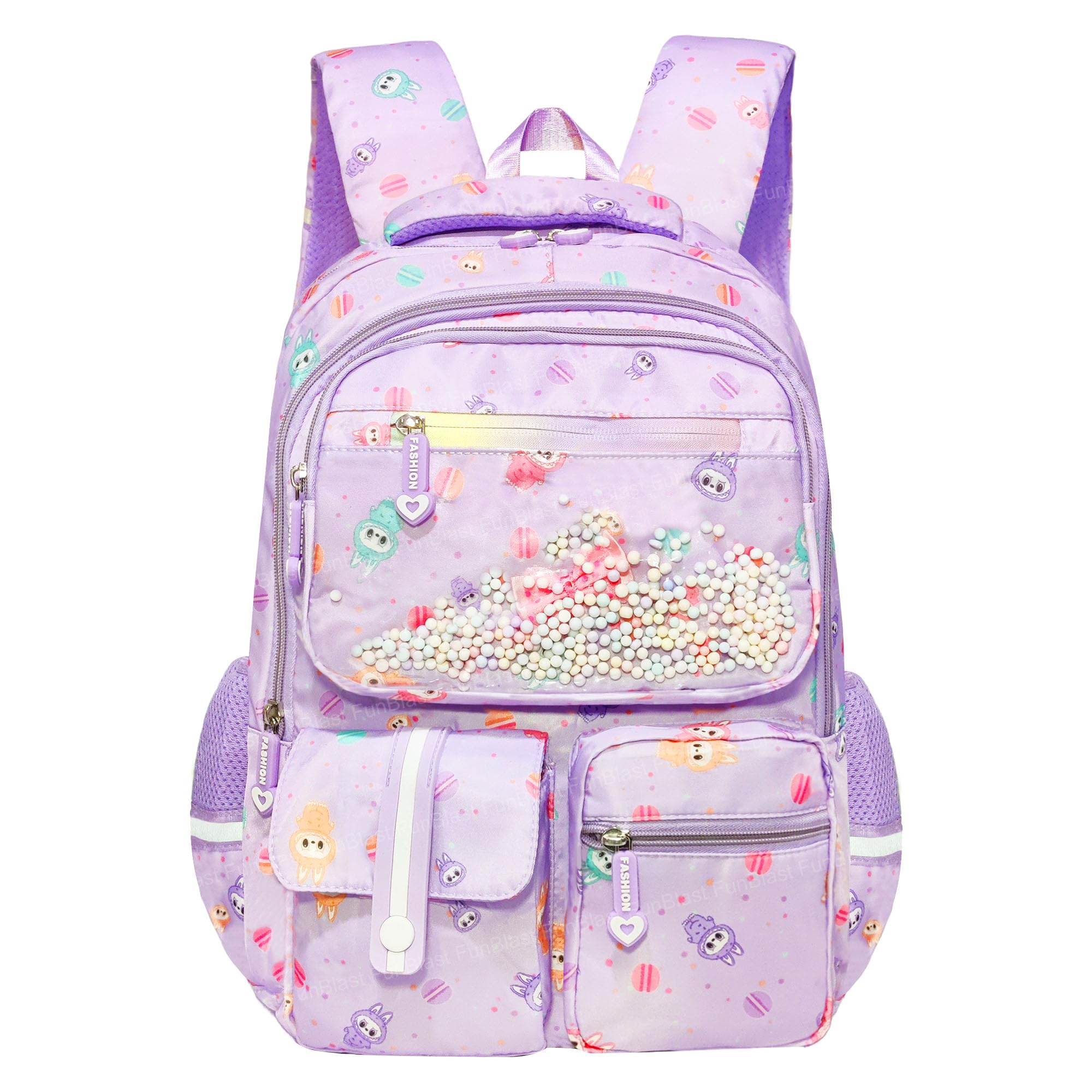 funblast School Backpack for Girls - Kawaii School Bag, Multifunctional Lightweight Large Capacity Bag for Girls Kids, Stylish Travel Bag, Picnic Bag (42 X 25 X 15 CM)-picture-21