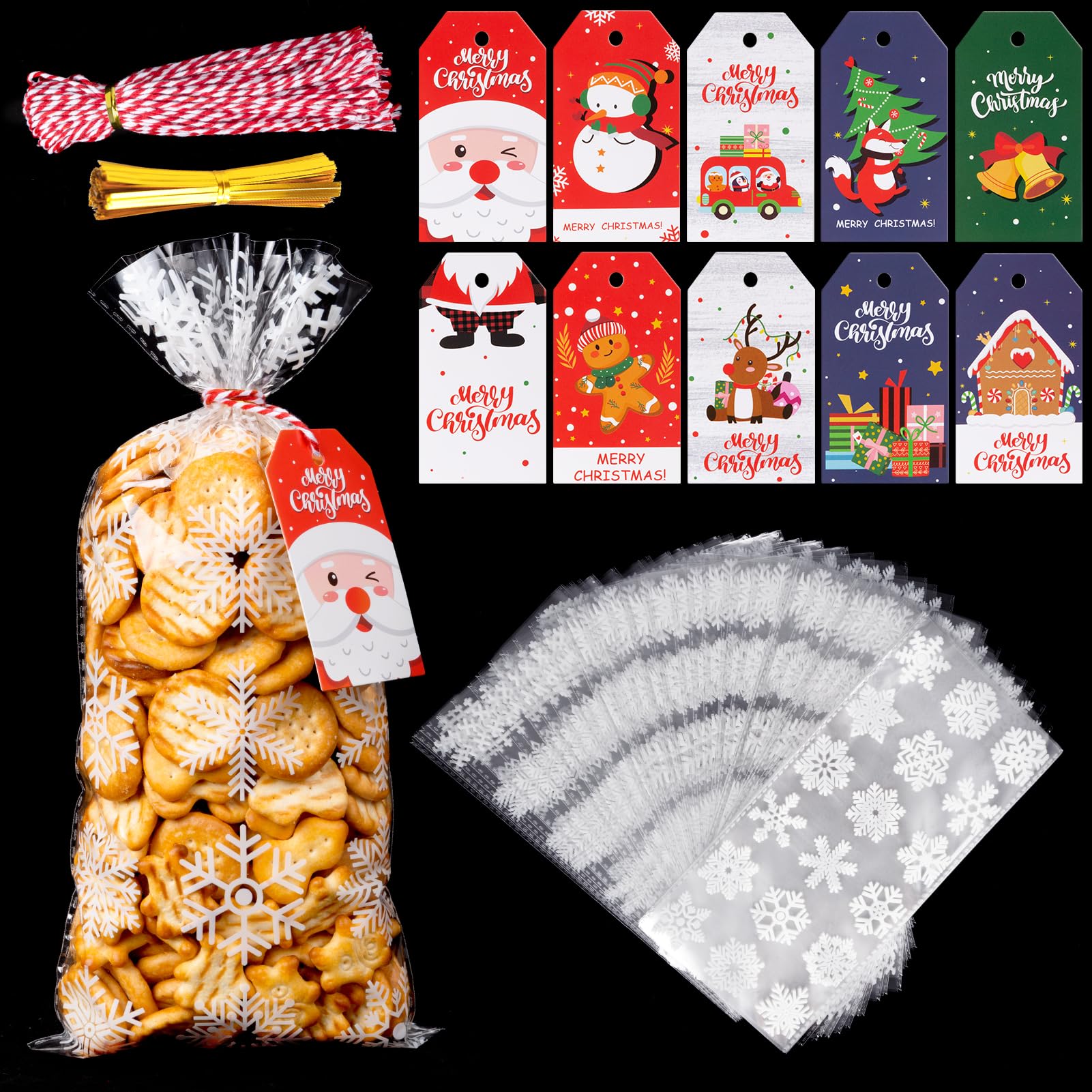 Acquista 100 mini sacchetti di plastica per biscotti, caramelle, sacchetti autoadesivi, sacchetti regalo per cupcake in Italia a partire da 1.96