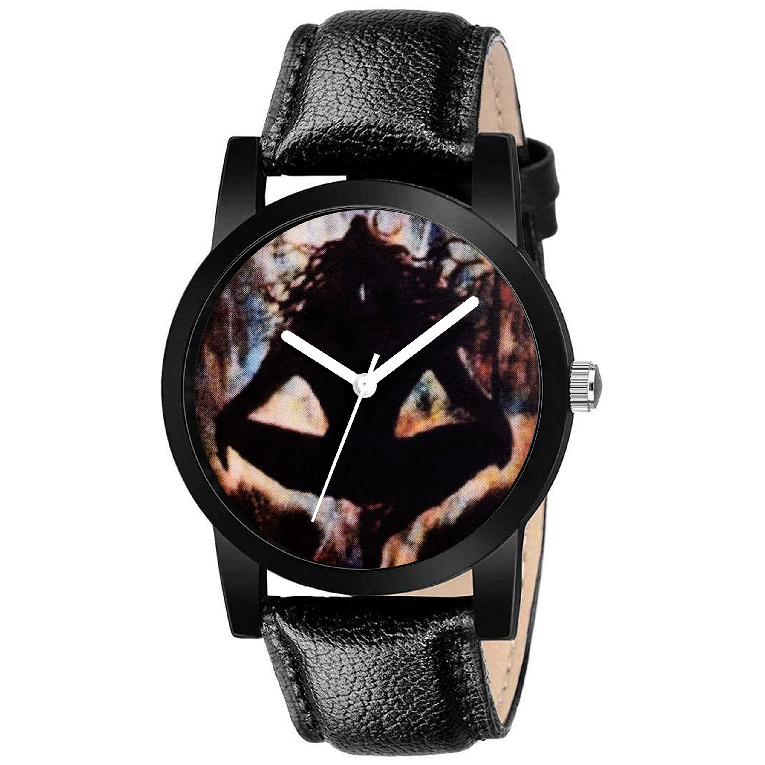 SWADESI STUFF Analogue Black Dial Leather Strap Yoga Mahadev Watch for Men and Boy (B083431RHC) Amazon Price History, Amazon Price Tracker
