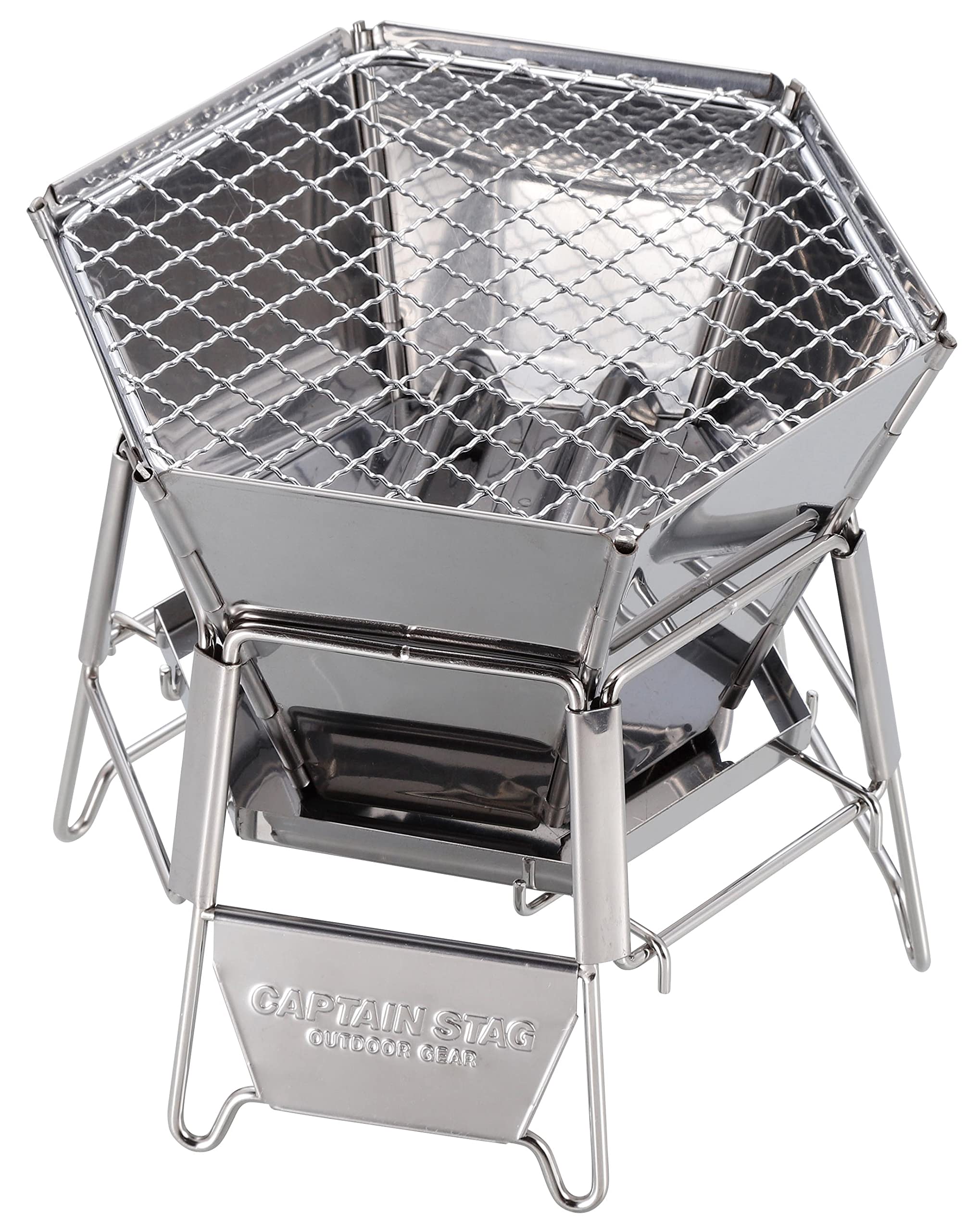 テント・タープ CAPTAIN STAG Fire and Grill Table Set Amazon.com: Captain Stag UG-94 Bonfire Stand, Barbecue Stove